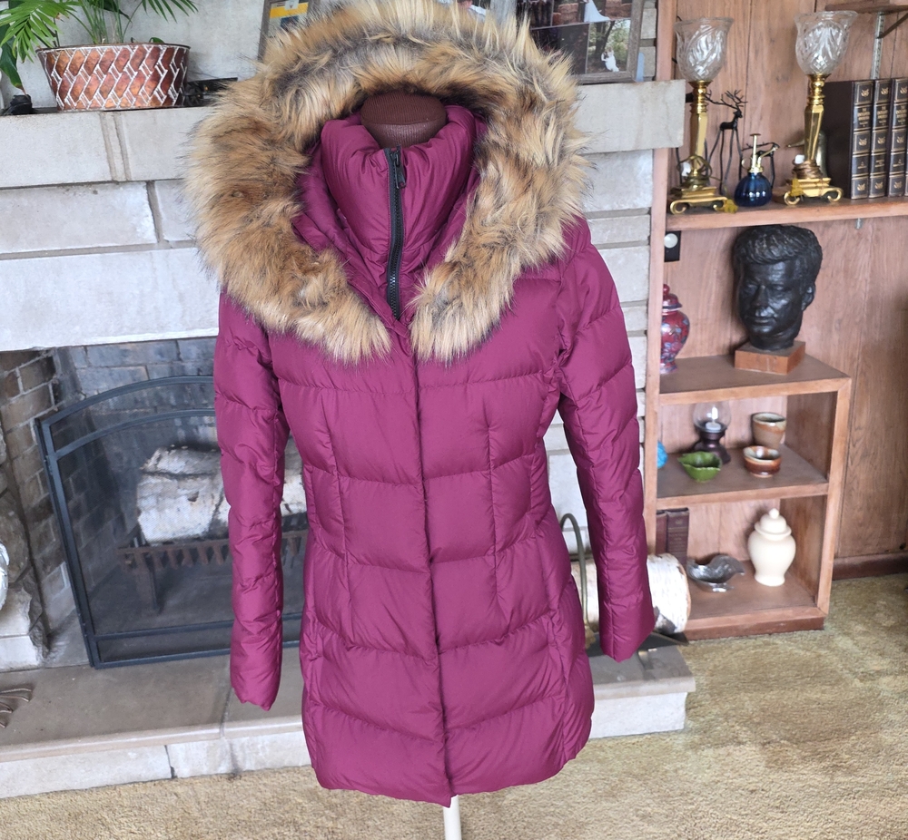 The North Face Women's Arctic Parka Maroon Puffer Coat